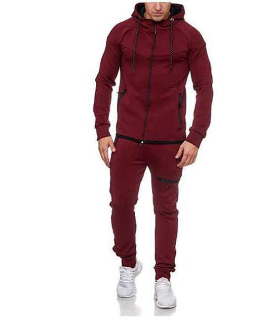 Fitness casual wear with solid zipper