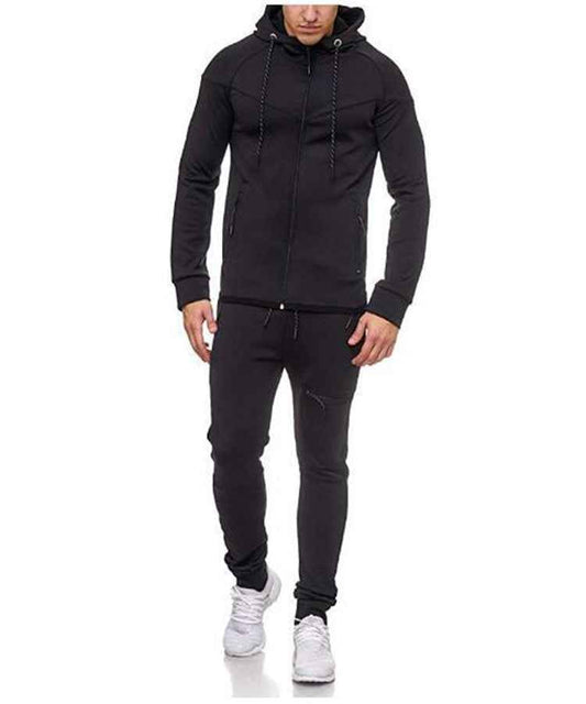 Fitness casual wear with solid zipper