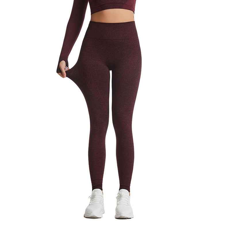 Women's Seamless Tight-fitting Moisture Wicking Fitness Pants Yoga Wear