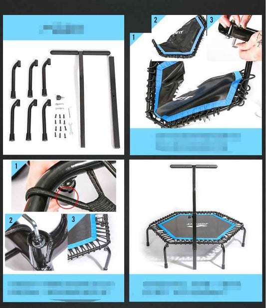 Men Fitness Handrail Trampoline