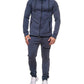 Fitness casual wear with solid zipper