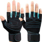 Half finger gym gloves