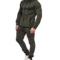 Fitness casual wear with solid zipper
